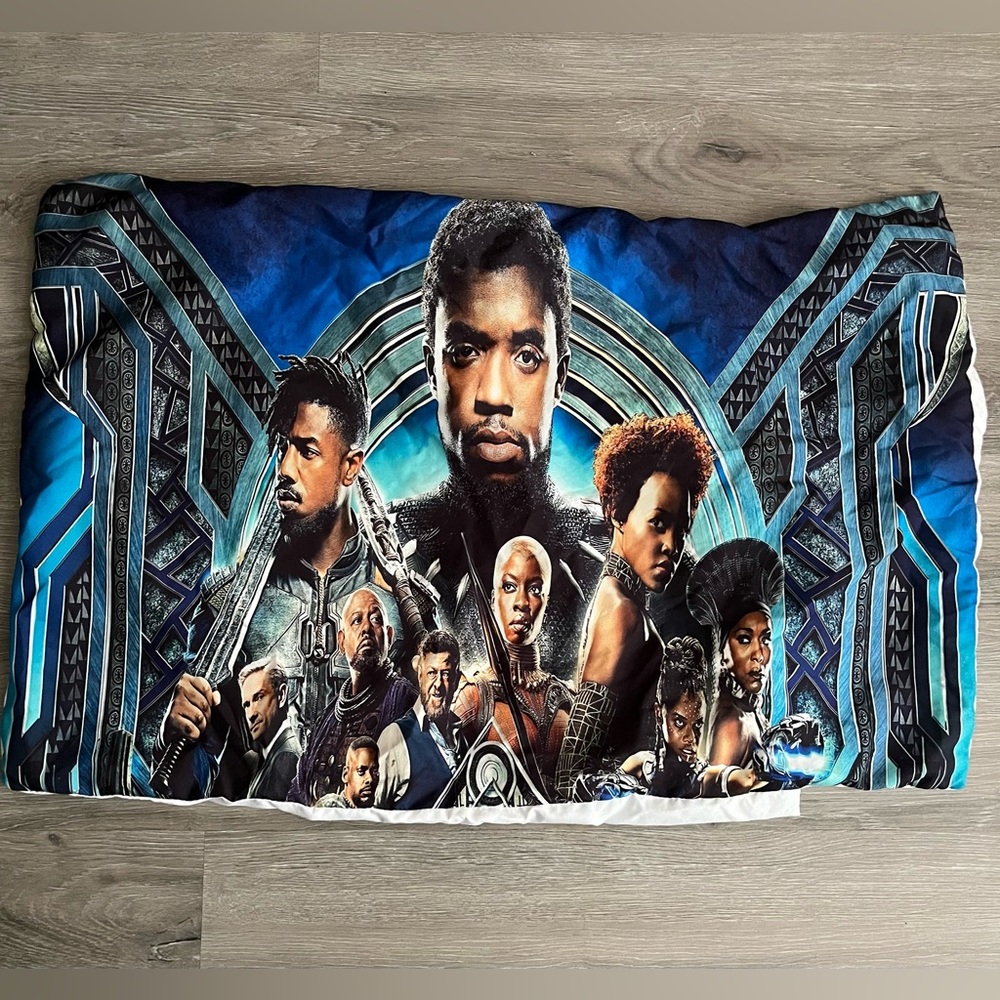 Black Panther Cover and Pillow Shams set! Queen Sz